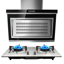 万吉 Wonder W208 侧吸式抽油烟机燃气灶套装 高效厨房解决方案